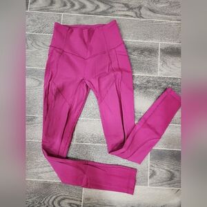 Pink Lululemon leggings